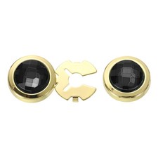 2Pcs Crystal Cufflink Button