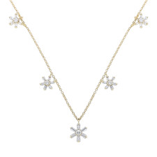 Collana con diamanti in oro
