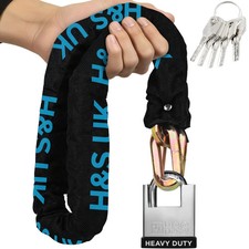 H&S Catena per Bici, Moto Antifurto Catenaccio per Motorino (NO LUCCHETTO)