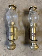 White Star Oil Lamps Pair