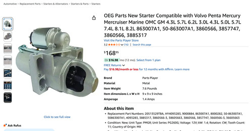 Oeg parts new - oeg, starter
