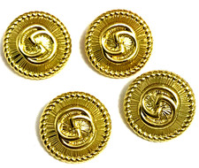 10 Italian Designer GG Logo Fab Gold GUCCI BUTTONS metal shank 20mm CHIC ICONIC