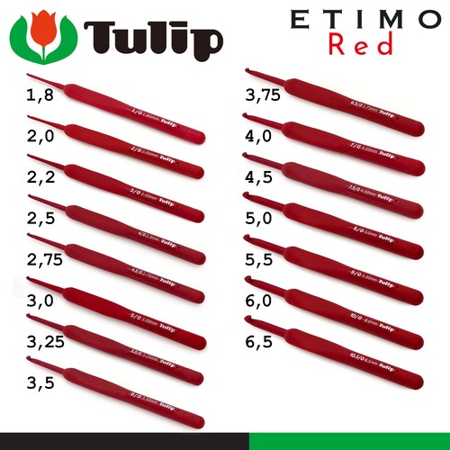 Tulip etimo red - etimo, uncinetto