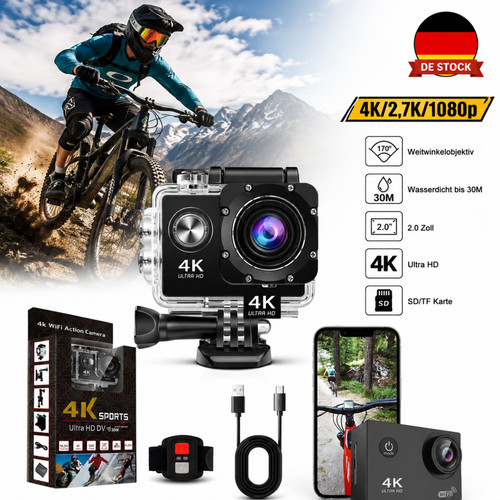 Action camera ultra 20mp - action, hd