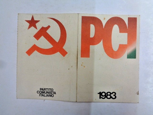 Tessera partito comunista - tessera,