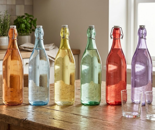 Bottiglie vetro acqua - bottiglie,