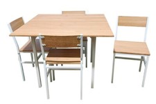 Set tavolo quadrato 100 cm + 4