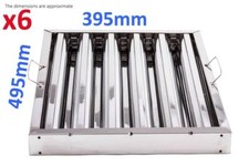 6X Filtro Deflettore Grasso a