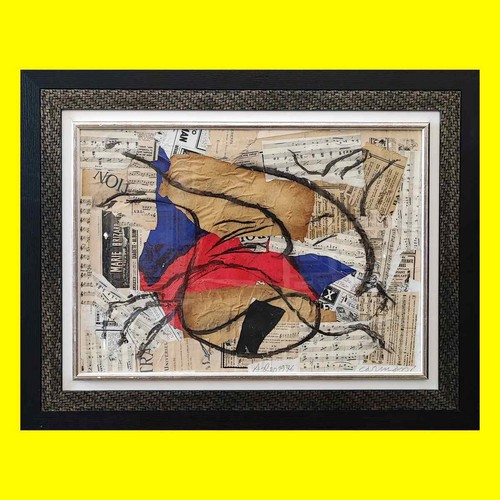 Quadro tecnica mista tela - quadro, su