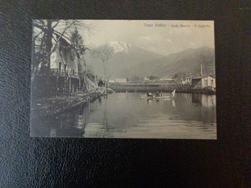 Cartolina torre pellice fonte - pellice,