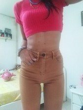 Pantaloni Donna vita Alta