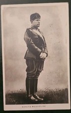 Cartolina Benito Mussolini Avola Sicilia 1926 Timbro Pubblicitario Meccanico 