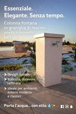 Fontana da giardino a colonna