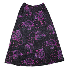 Gonna Maxi Nera Lunga Floreale