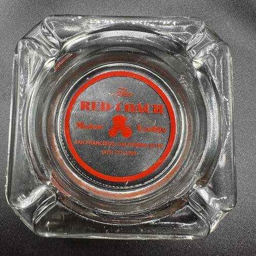 Vintage ashtray red - ashtray, coach