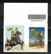 TEX WILLER. COPPIA FRANCOBOLLO