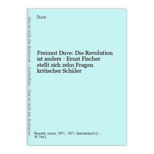 Freimut duve die revolution - freimut, duve: