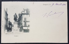 CPA 52 Langres, statue et