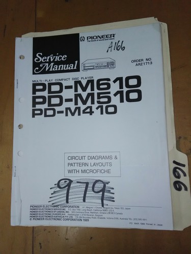 Pioneer m610 m510 m410 - pioneer, pd-m610