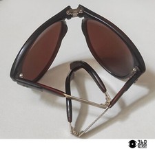 Antichi occhiali da sole pieghevoli in celluloide vintage Italy 1940-50s (small)