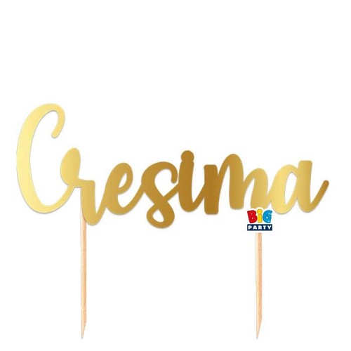 Cake topper carta scritta - in,