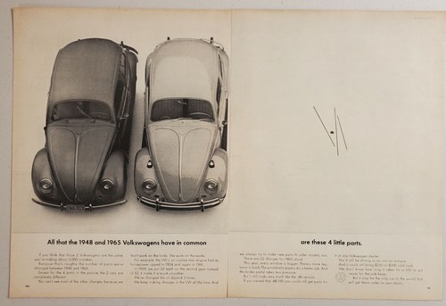 Pubblicità stampa 1965 - pubblicità, vw