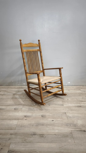 228 sedia dondolo legno - sedia, in