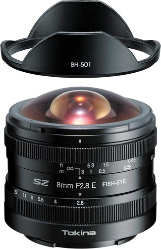 Tokina 8mm 8 fisheye - f2.8,