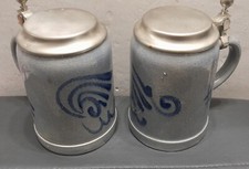 COPPIA DI BOCCALI DI BIRRA CON TAPPO MADE IN GERMANY