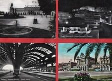 STAZIONE - LOTTO DI 8 CARTOLINE D'EPOCA BN-PAESI VARI - vedi foto e descriz.