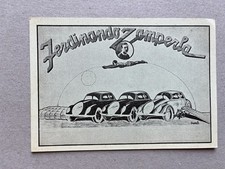 C) Cartolina formato grande Ferdinando Zamperla atleta olimpionico spettacolo