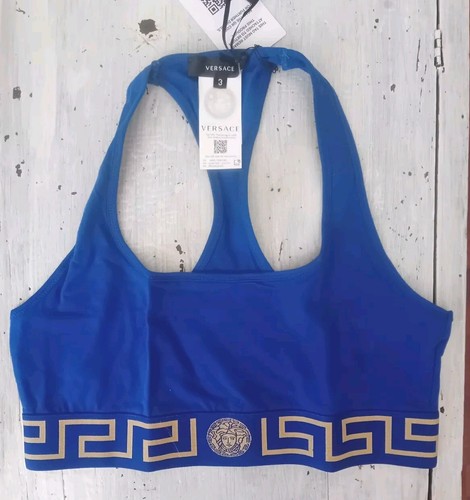 Reggiseno versace blu oro - e,