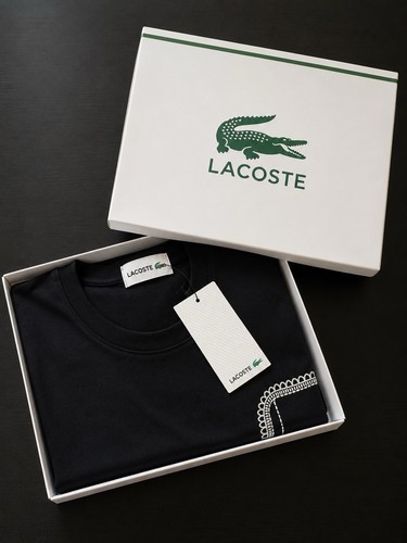 Shirt lacoste preta tam - t-shirt,