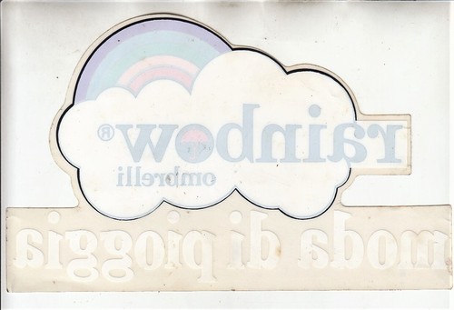 Adesivo rainbow ombrelli moda - adesivo,