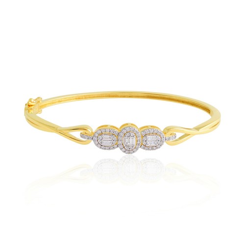 Bracciale ovale oro giallo - in,