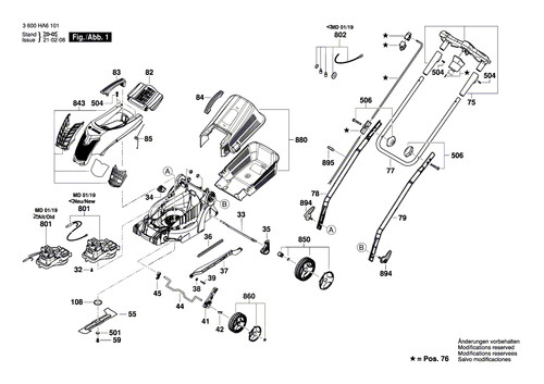 Ricambi bosch per - bosch, arm