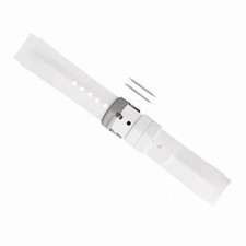 Kit cinturino in gomma bianco