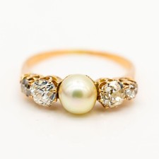 Anello 585/14K Oro Rosa Perla