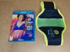 Zumba Fitness World Party (Nintendo Wii U) Gioco Pal in ottime condizioni con cintura, PEGI 12