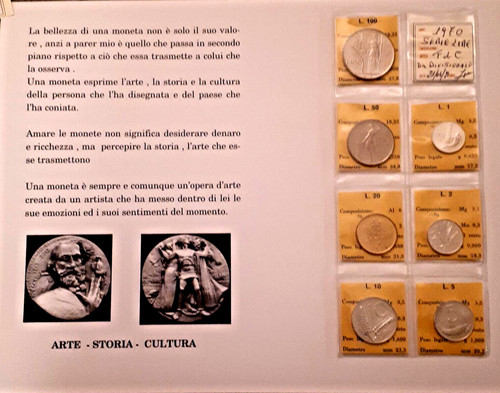 Serie lire monete fdc - 7,