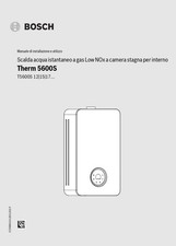 Manuale istruzioni uso utente scalda acqua gas BOSCH Therm 5600S