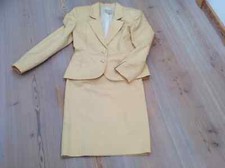 Gucci originale tailleur vestito giacca gonna cotone operato 42 vintage