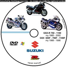 SUZUKI GSX-R750-1100 GSX 600-750-1100F MANUALE OFFICINA WORKSHOP MANUAL SERVICE