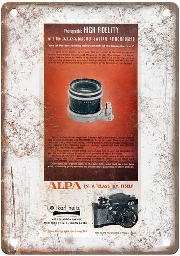 Insegna metallo alpa 1963 - metallo,