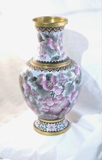 Vaso cloisonné cinese con