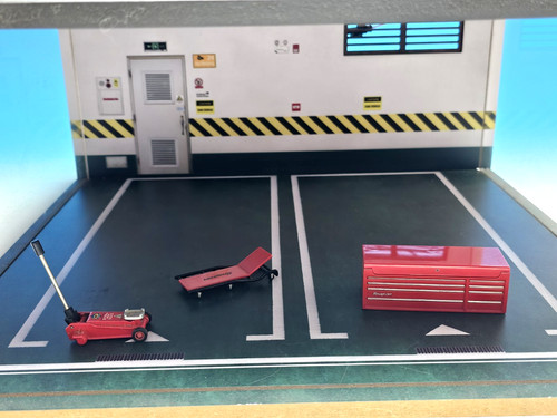 Diorama auto garage con - 2,