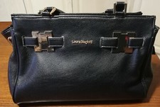 BORSA LAURA BIAGIOTTI TOTE DI POLIESTERE FODERATA - A MANO + TRACOLLA - NUOVA