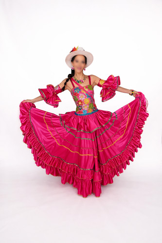 Abito ballo latino rosa - abito,