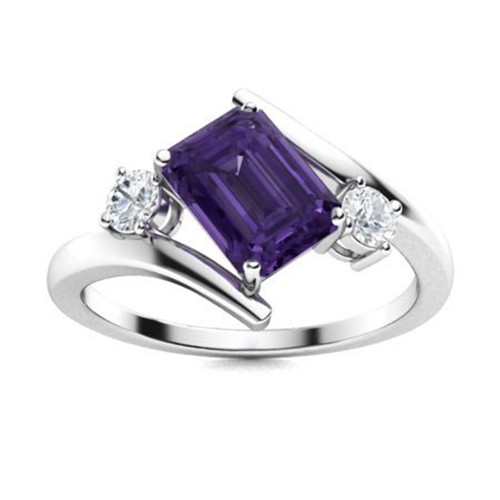 Anello tre pietre argento