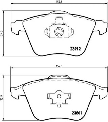 Kit pastiglie freno - , anteriore